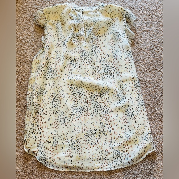 Loft Floral Print Ruffle Sleeve Top - Picture 6 of 6